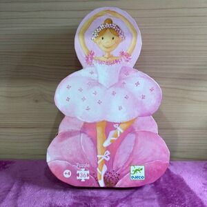 New Djeco The Ballerina with the Flower 36 Piece Shaped Floor Puzzle
